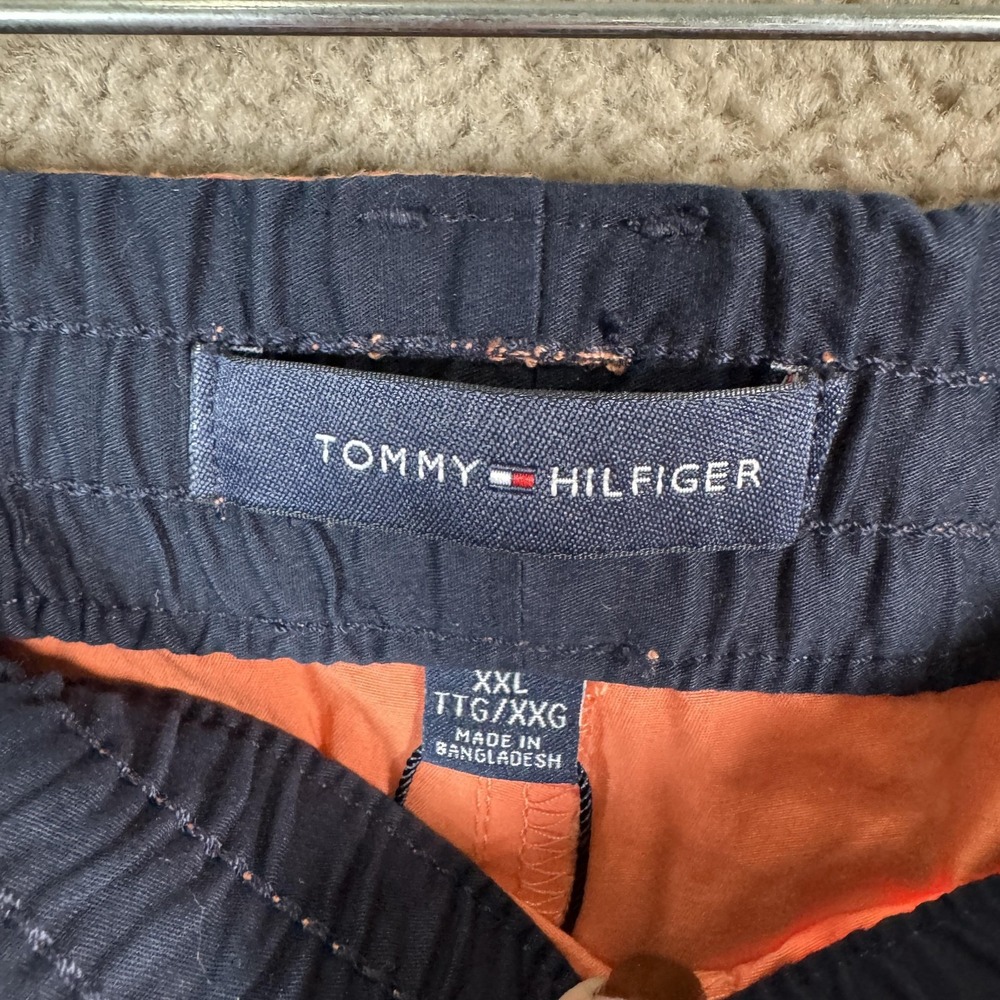 Tommy Hilfiger Shorts Mens 2XL Orange Elastic Waist Drawstring‎ Bermuda Swim - Picture 6 of 10
